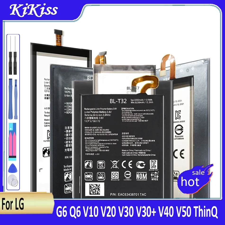 BL-44E1F BL-45B1F BL-53QH BL-T3 BL-T32 BL-T33 BL-T34 BL-T37 BL-T42 Battery For LG G6 Q6 V10 V20 V30 V30+ V40 V50 P880 P895 ThinQ