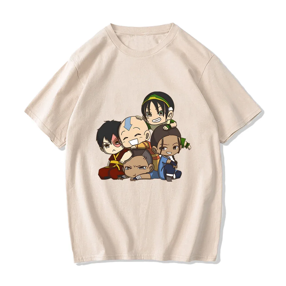 Avatar The Last Airbender The Jasmine Dragon Tea Shop T-shirt Cartoon Print Cotton Tee-shirt for Spring/Summer High Quality Tees