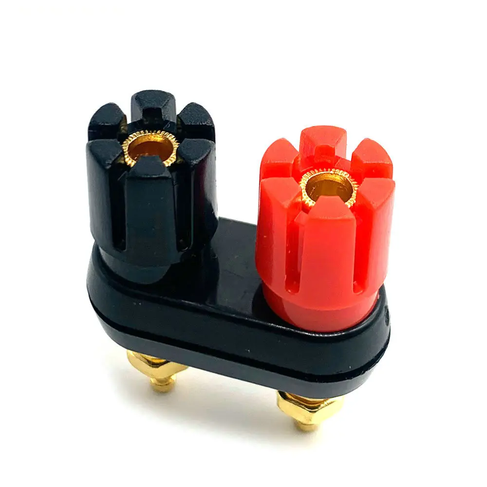 Rote schwarze Bananenstecker – Lautsprecherklemmen-Bindingspfosten für Verstärkeranschlüsse