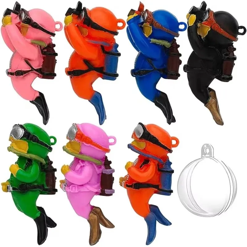 1/2pcs Fish Tank Diver Ornaments Landscape Decoration Aquarium Gifts Popular Floating, Hayao Miyazaki Fatty with Ball and Line