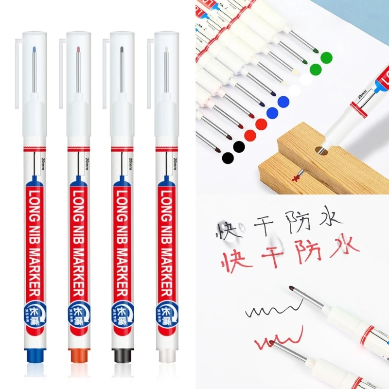 12x/набор маркеров для глубокого вылета, маркер для носа длиной 20 мм, водонепроницаемый маркер для глубоких отверстий