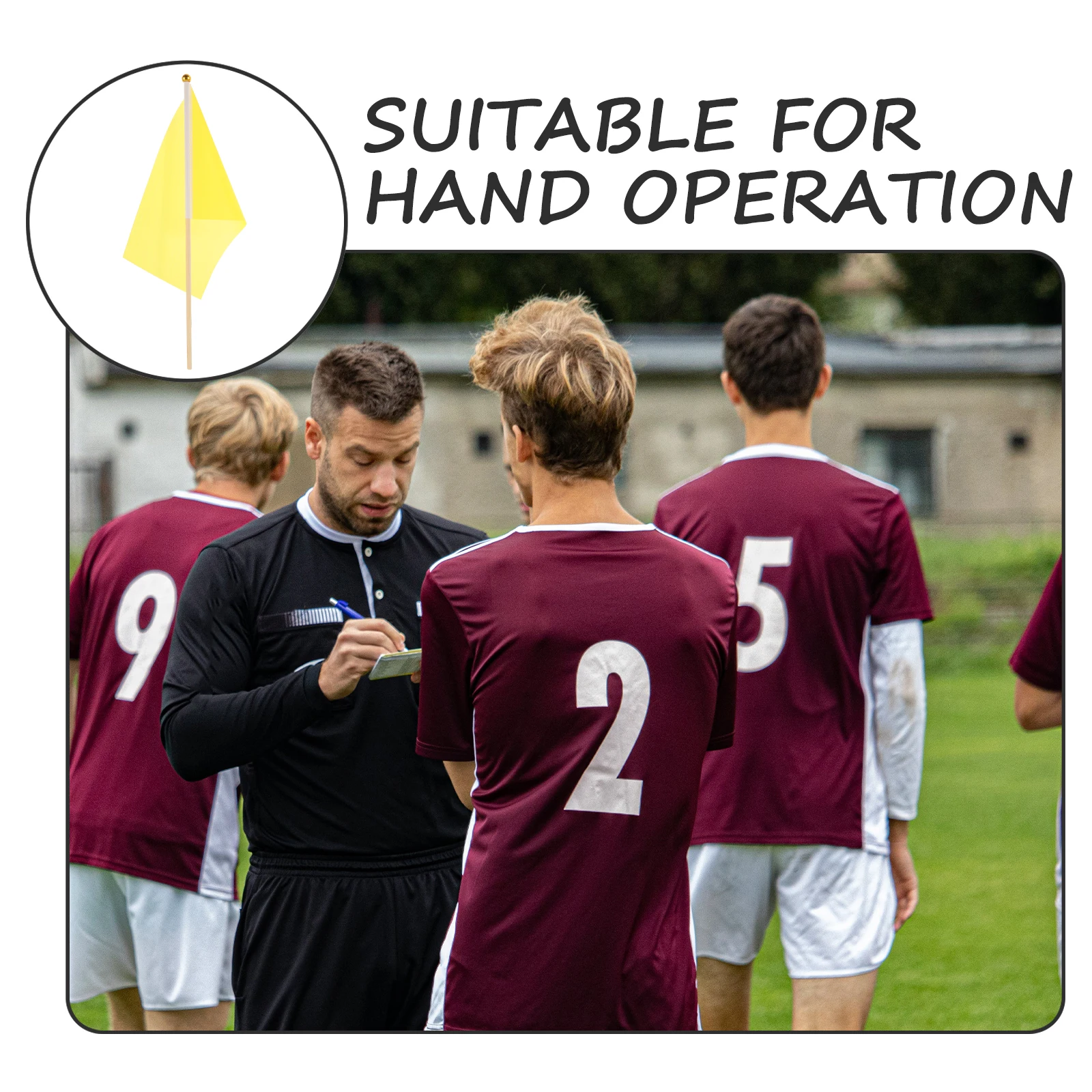 

50pcs Hand Waving Small Hand Mini Handheld Parade Waving Wear-Resistant Durable Portable Party Flags Referee Signal Flags For