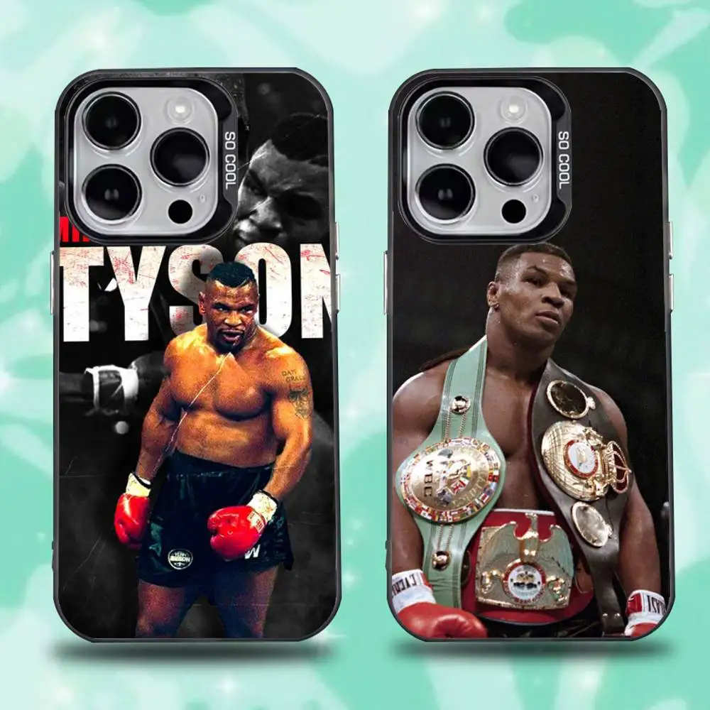 

Mike Tyson Boxer Man Phone Case For iPhone 16,15,14,13,12,11,Mini,Pro,E,SE4,XS,MAX Black Candy Matte Cover