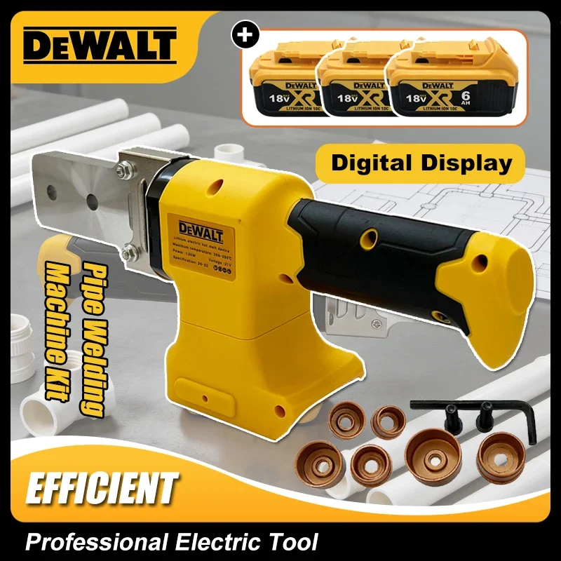 

Аккумуляторный электрический аппарат для сварки труб Dewalt: паяльник для PPR/PE труб, паяльник для пластиковых труб, аппарат для термосварки пластиковых труб методом горячего расплава