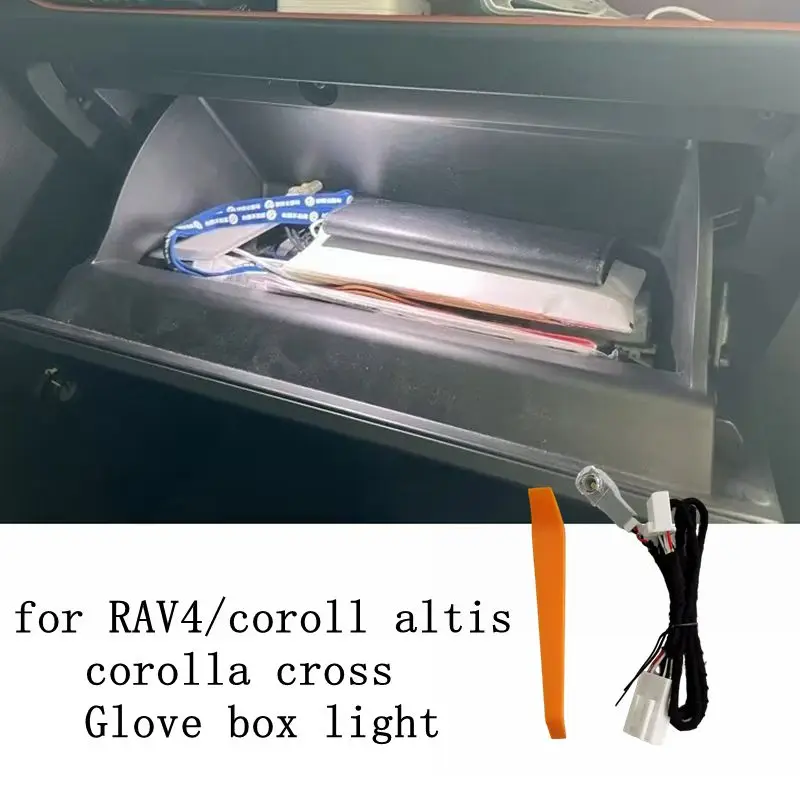 1pc LED Car Glove Box Light Storage Compartment Light Lamp For toyota rav4 xa50 2019-2024 corolla altis/cross 2020-2024