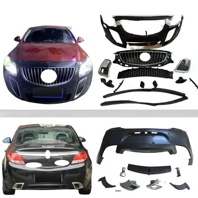 For Buick regal opel insignia Modified Front Rear Bumper Grill Mask Front Rear Lip Shovel Engine Hood Tail Throat Assembly
