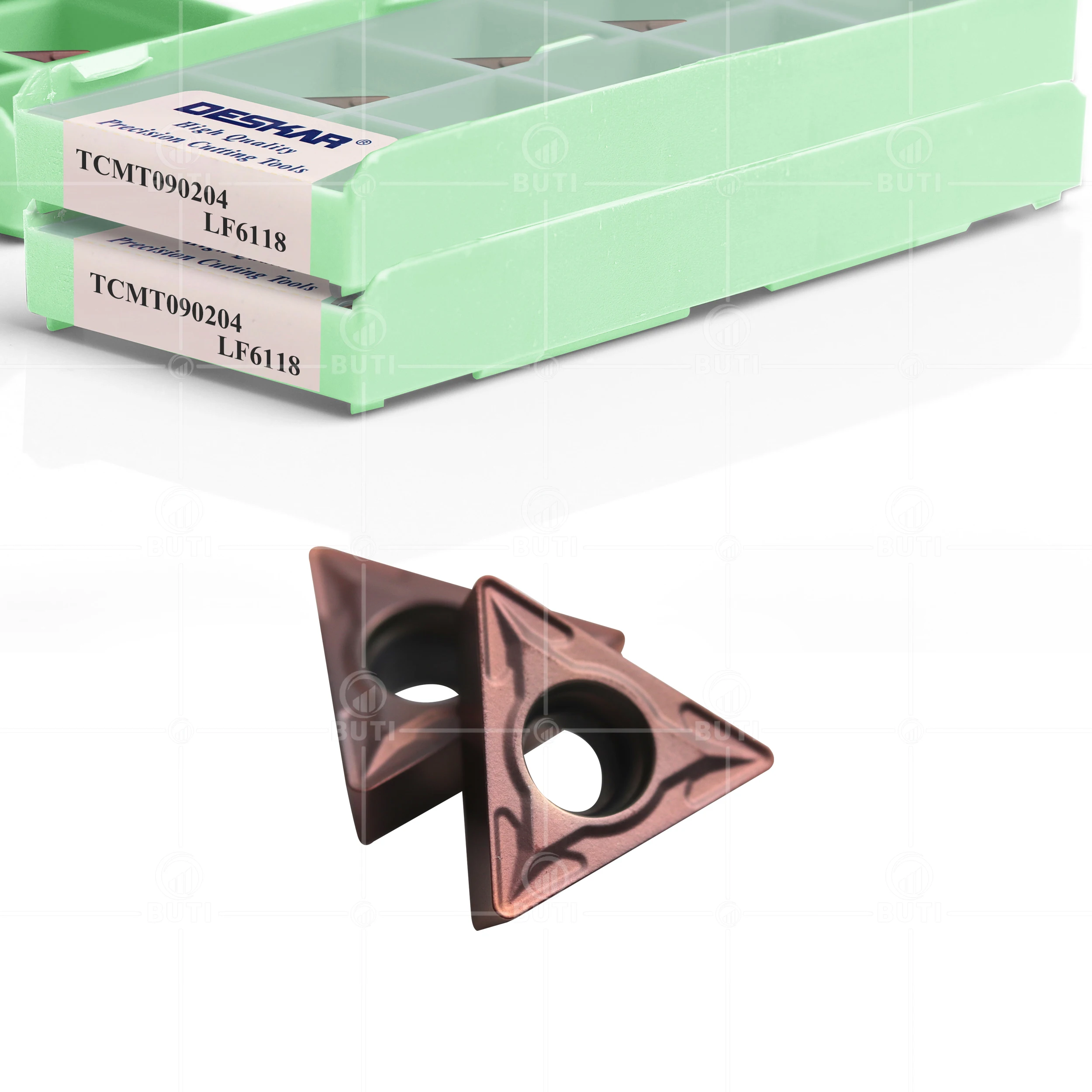 Imagem -03 - Deskar-lâmina de Torneamento Triangular para Processamento de Torno Cnc Furo Interno Alta Qualidade 100 Original Tcmt090204 Lf6118 Aço Inoxidável