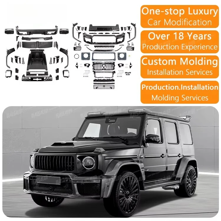 STLF High Quality Dry Carbon Fiber Material G800 B Style Body Kit for G-CLASS W464 W465 G350 G450 G500 G550 Upgrade to B Style