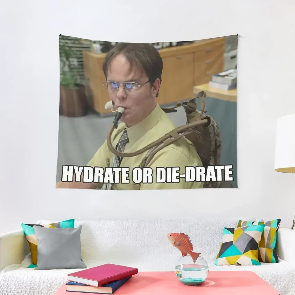 

Hydrate or die-drate Tapestry House Decor Room Aesthetic Decor Tapestry