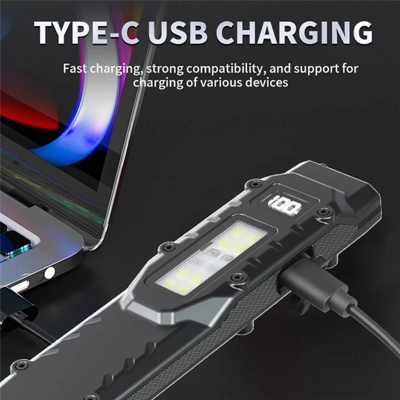 

Durable Rechargeable Flashlight, Work Light Torch Ideal For Camping And Outdoors-A98U