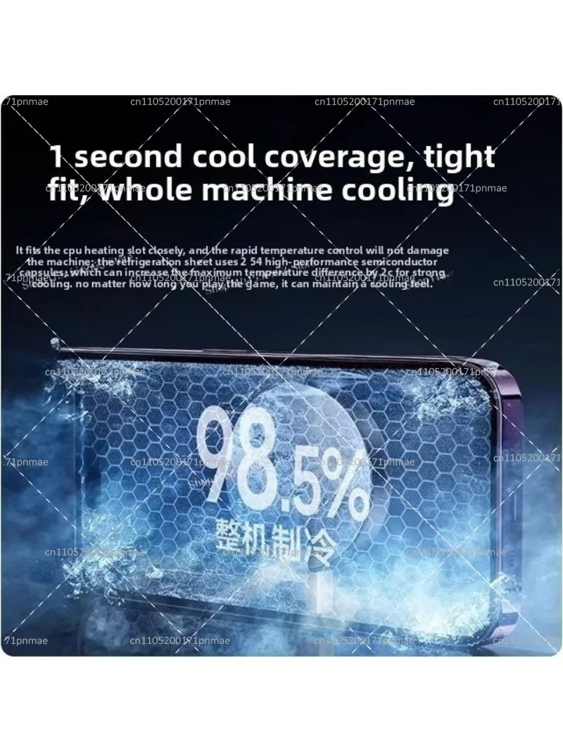 Magnetic 90W Liquid Cooling Phone Cooler with Magnetic Mount for Smartphones