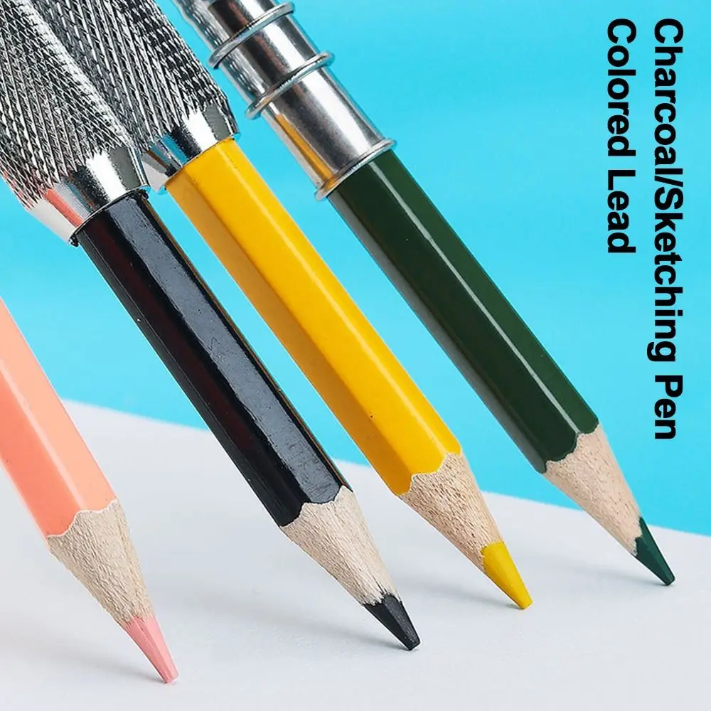 High Quality Metal Pencil Extender Universal Lightweight Pencil Extension Holder Adjustable Pencil Lengthper Students/Artist