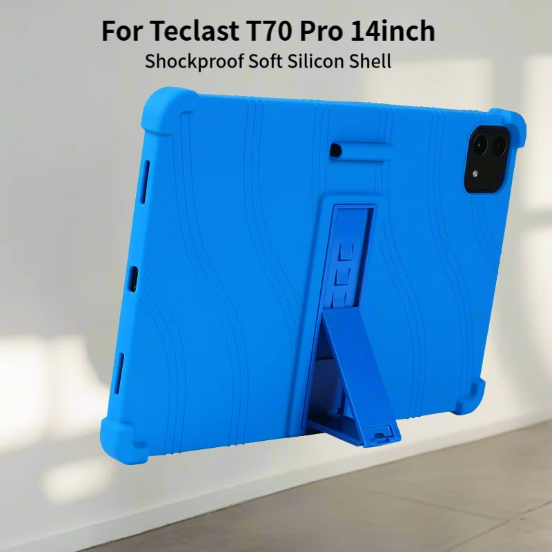 For Tablet Case for Teclast T70 Pro 14inch Case Stand - Shockproof Soft Silicon Protective Cover  Tablet Shell