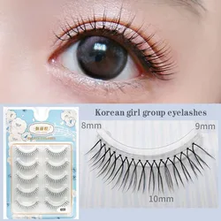 Natural Transparent Stem Lashes Korean Fake Eyelashes Makeup U-shaped Handmade Eyelash Extension Tools Wholesale