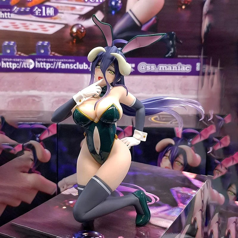 

【100% подлинность】В НАЛИЧИИ Системная служба Оригинальный Overlord Albedo One-Seventh Carat 1/7 Bunny Ver. H=19CM Игрушки с персонажами аниме