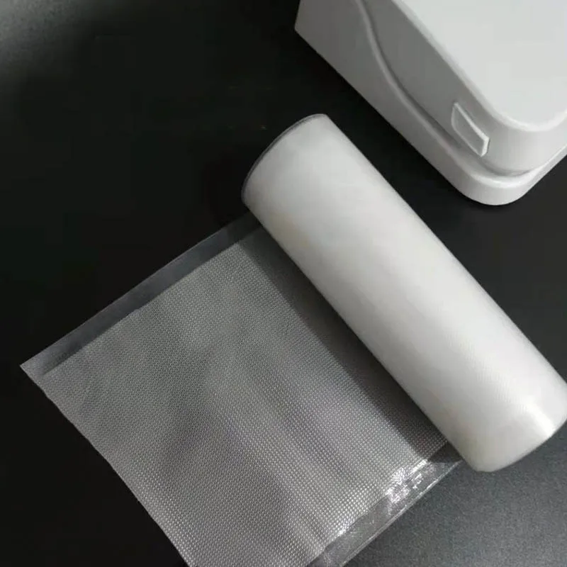 20*500cm sacos de vácuo rolos para molho de alimentos texturizado saco de embalagem de armazenamento para aferidor a vácuo carne frutas legumes ferramentas de cozinha