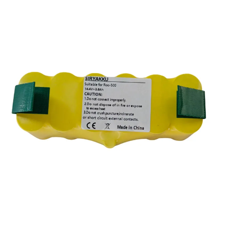 14.4 فولت 3800 مللي أمبير ni-mh بطارية قابلة للشحن ل اي روبوت رومبا 500 530 560 700 780 المكانس الكهربائية