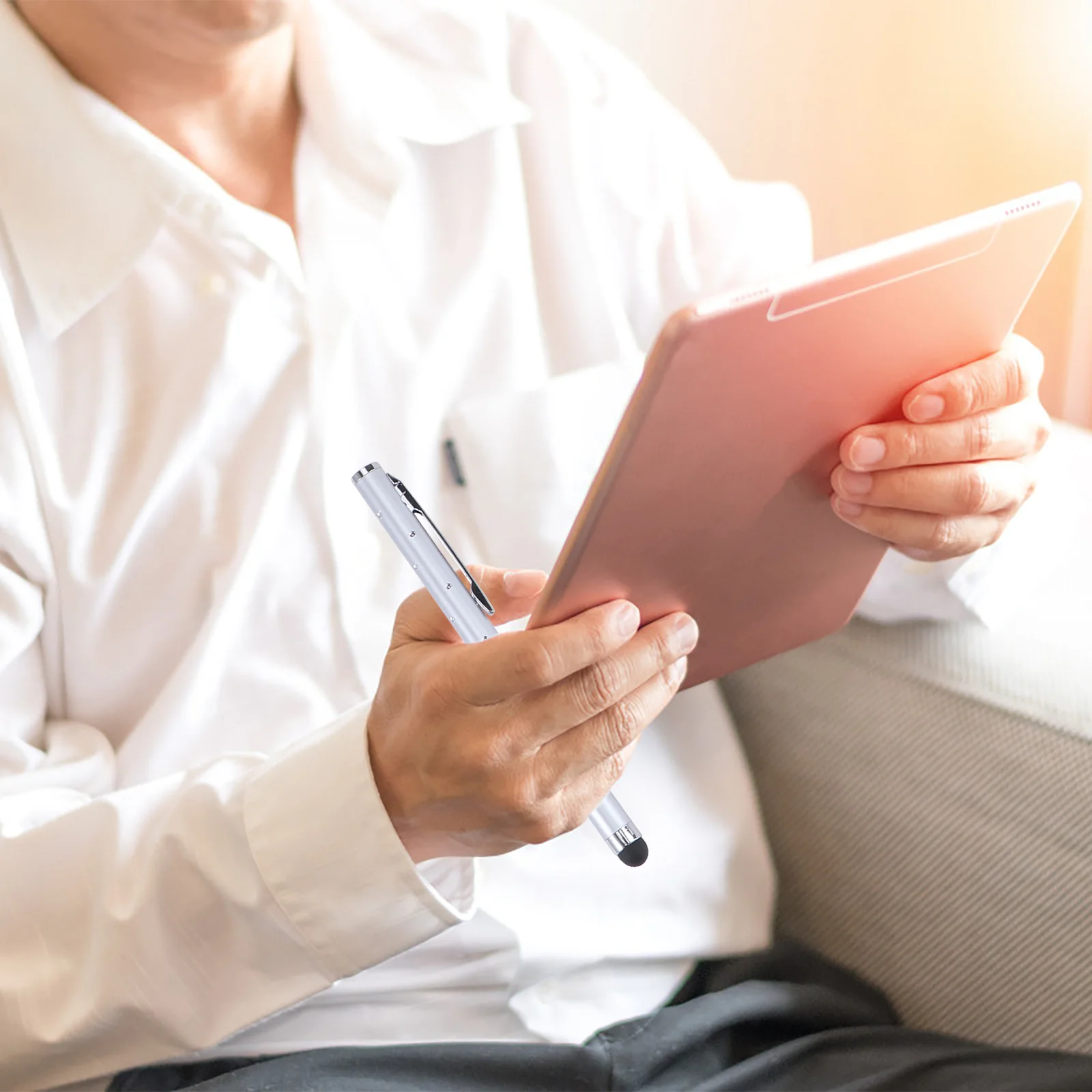 

10Pcs Premium Metal Capacitive Stylus Screen Touch Pen for Tablet Phone Drawing Gaming Writing Notes Document