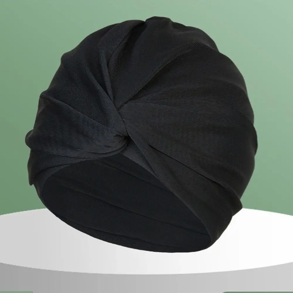 Female Girl High Elastic Swimming Hat Free Size Stretchy Swimming Caps Multi Colors Turban Women Swimm Hat Water Sports