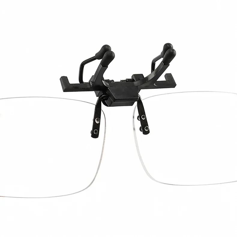 Vergrößerungs-Clip auf Glas, randlose Linsen, Lesebrille für Herren, Lesesonnenbrille mit Dioptrien, Lupenlinsen mit Box – Detail 11