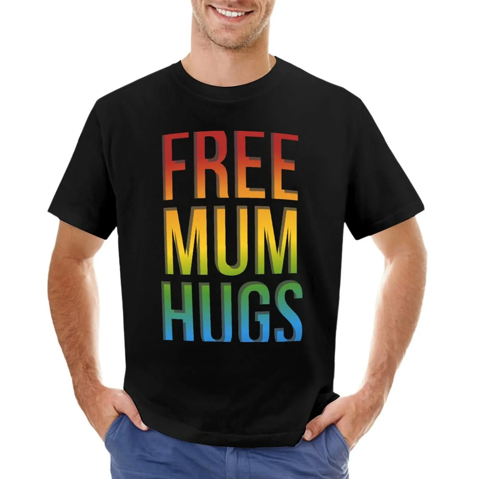 

Free Mum Hugs T-Shirt blue archive new edition graphic t shirts t shirts for men pack