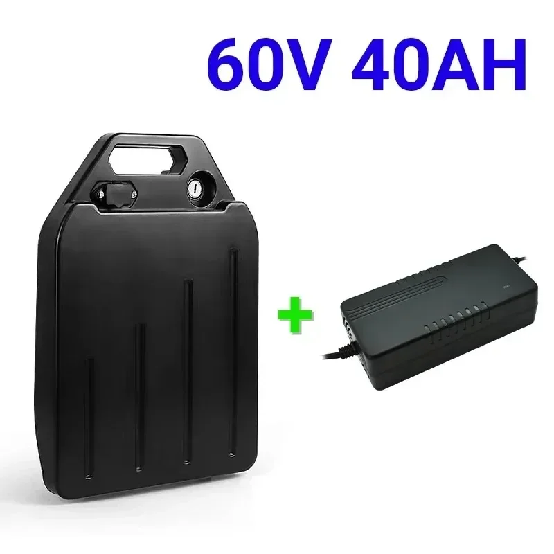 Bicicleta Eléctrica Scooter Battery 60V 20Ah-60Ah 250W~1500W Bicycle and Motorcycle Waterproof Lithium Battery 67.2V + Charger