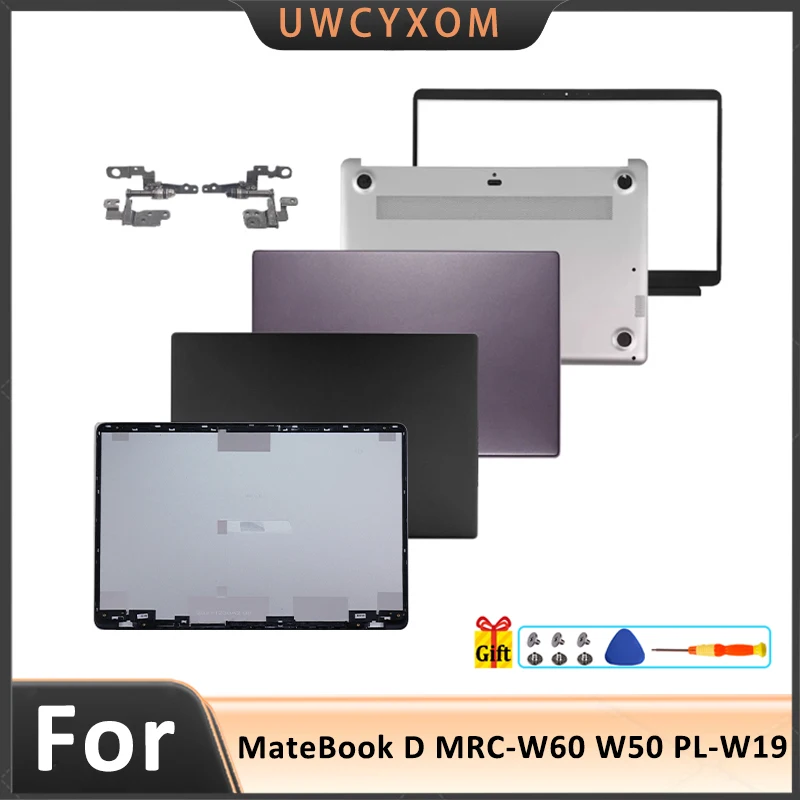 

New For MateBook D15 MRC-W60 W50 PL-W19 MRC-W10 W09 Laptop LCD Back Cover Front Bezel Upper Palmrest Bottom Case Keyboard