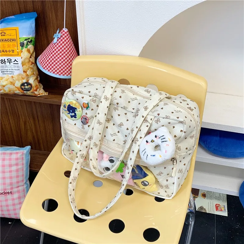 

ins original college two-dimensional yuan Japanese pain bag large capacity cute versatile simple tote daily shoulder cute bag po