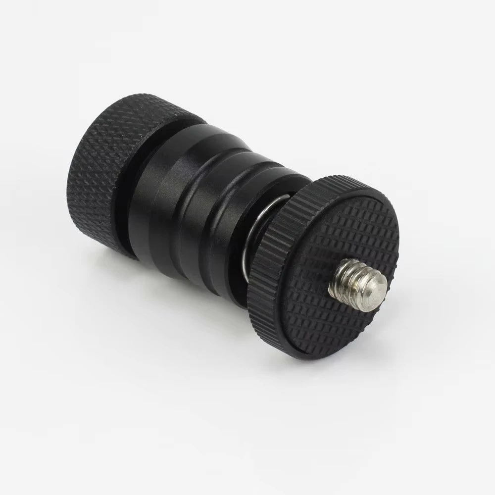 Mini soporte de brazo de micrófono de liberación rápida para cámara con trípode grabadora Pro Pole Rod, orificio de 1/4 a 1/4 macho, artículo de rosca 1/4-20