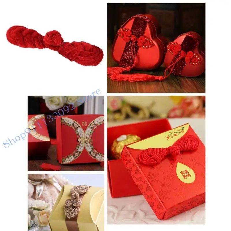 H9ed 5pairs Handmade Sewing Stables Cheongsam Pipa Buttons DIY ملابس الملابس التقليدية إكسسوارات الملابس الصينية التقليدية