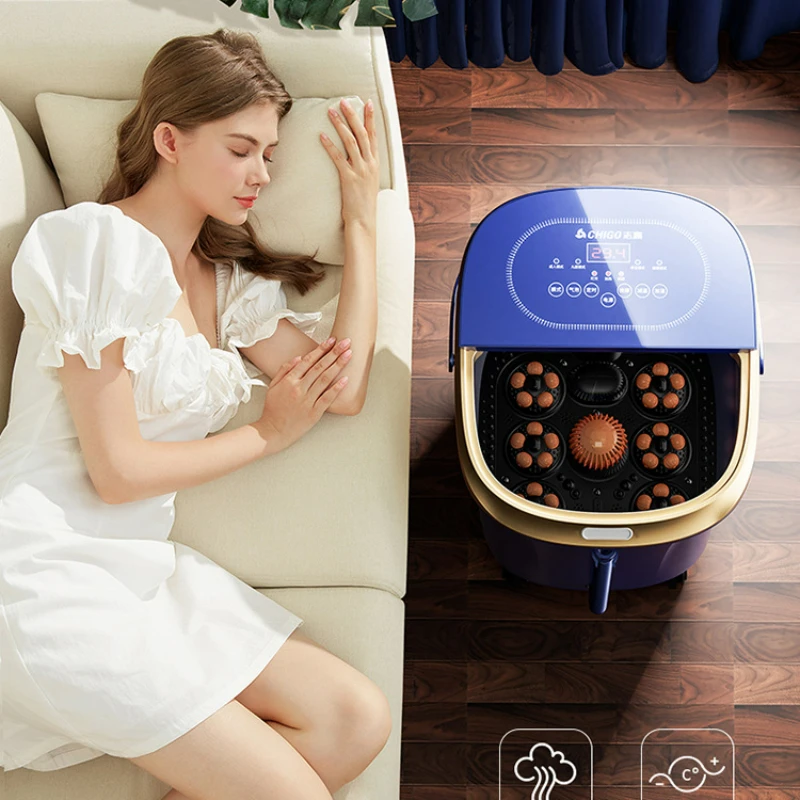 Intelligent Automatic Massage Sweat Steaming Foot Bath Bucket Heating Constant Temperature Electric Foot Spa Foot Massager Basin