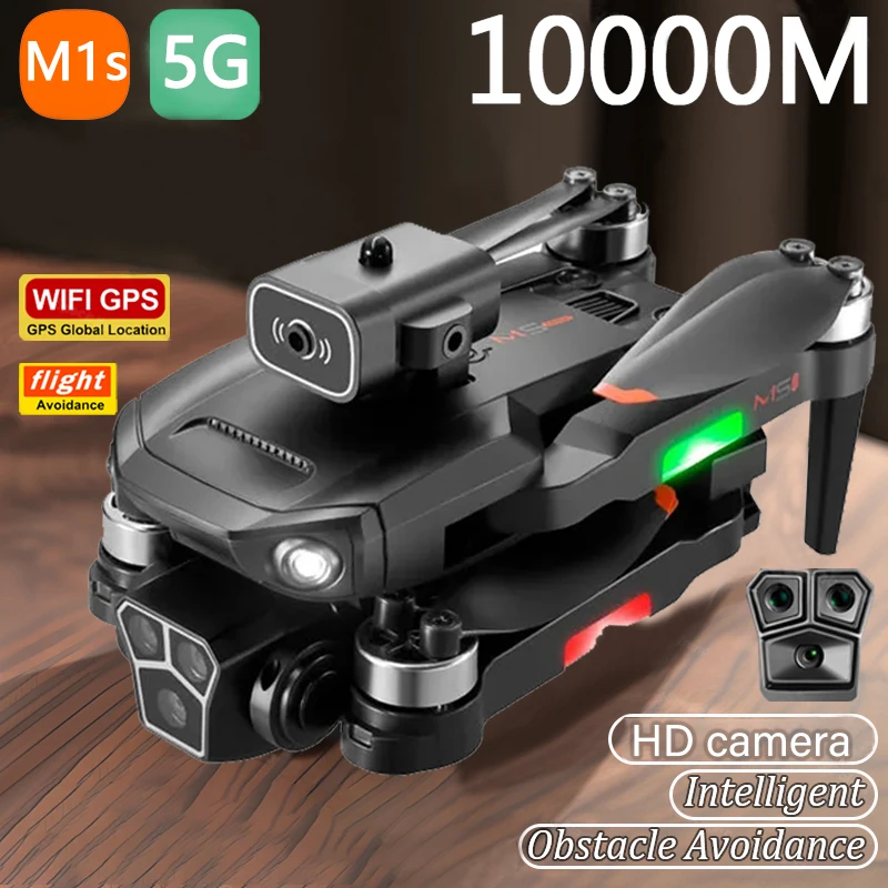 Hot M1S MAX Elf Drone Professional 5G 8K Dual ESC Camera Optical Flow Brushless 360° Obstacle Avoidance WIFI FPV RC Dron Toys