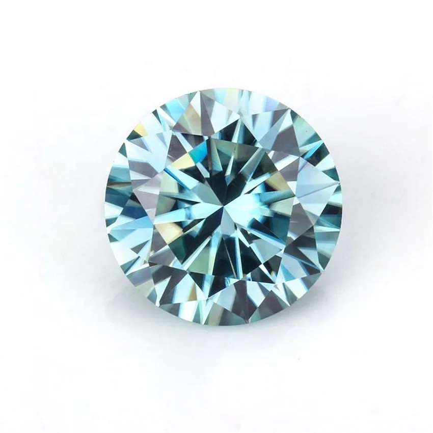 Tbestone-Diamants cultivés en laboratoire ronds, Moissanite de couleur adt, Charbon, Rose, Vert, Noir, Bijoux fins brillants, 0.5-3ct