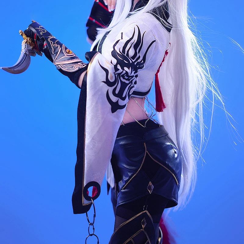 Naraka：Bladepoint  JiYingYing Bai Wuchang White Robe Cosplay Game Costume Women Full Set Pre-sale