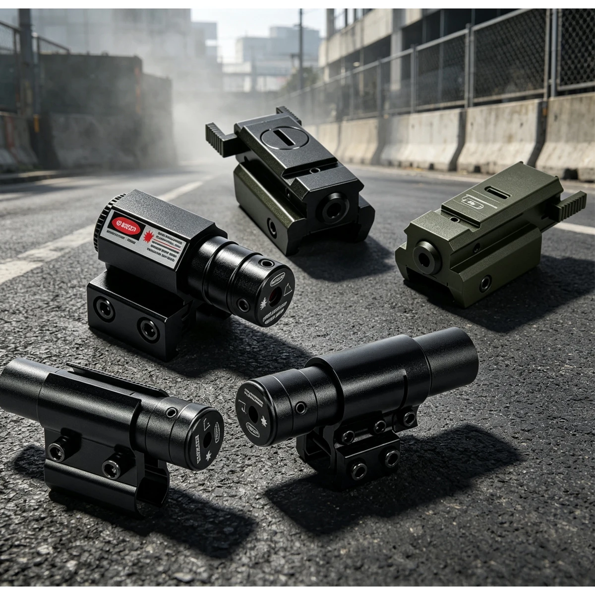 Tactial Red Green Blue Laze USB Rechargeable Pointer Sight for Airsoft Pistol G17 G19 9mm Fullsize Compact 20mm Clip-on Mount
