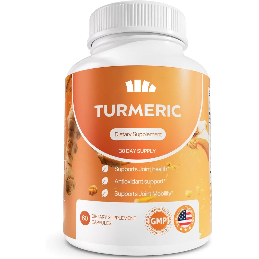 Turmeric Curcumin with Black Pepper and Ginger - Used for Immune Support and Healthy Skin -60 Gummies