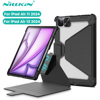 For iPad Air 13 Air 11 2024 Magnetic Smart Case Nillkin New iPad Pro 13 11 inch iPad Shell Cover 360° Rotation With Pencil Slot