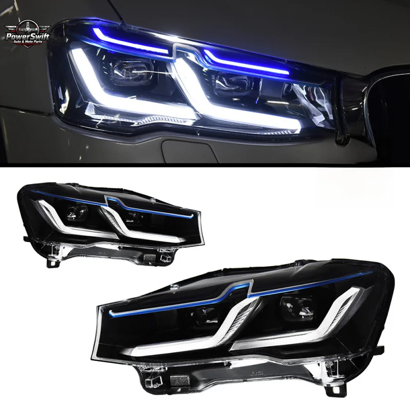 Suitable for 2010-2017 BMW X3 Headlight Modification F25 Assembly Upgrade Full LED Integrated High Low Beam Plug and Play