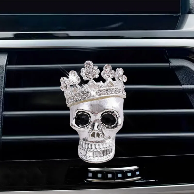 New Skull Style Perfume bottle car Air conditioning outlet perfume car perfume car interior accessories car fragrance