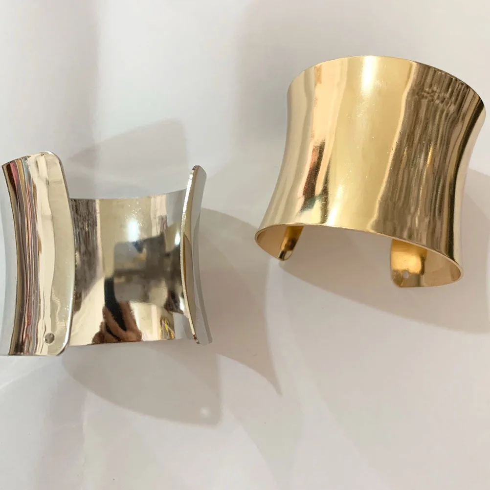

6pcs Rings Gold Metal Napkin Buckle For Wedding Dinner Decoration Glossy Napkin Holder Kitchen Bar Accessories