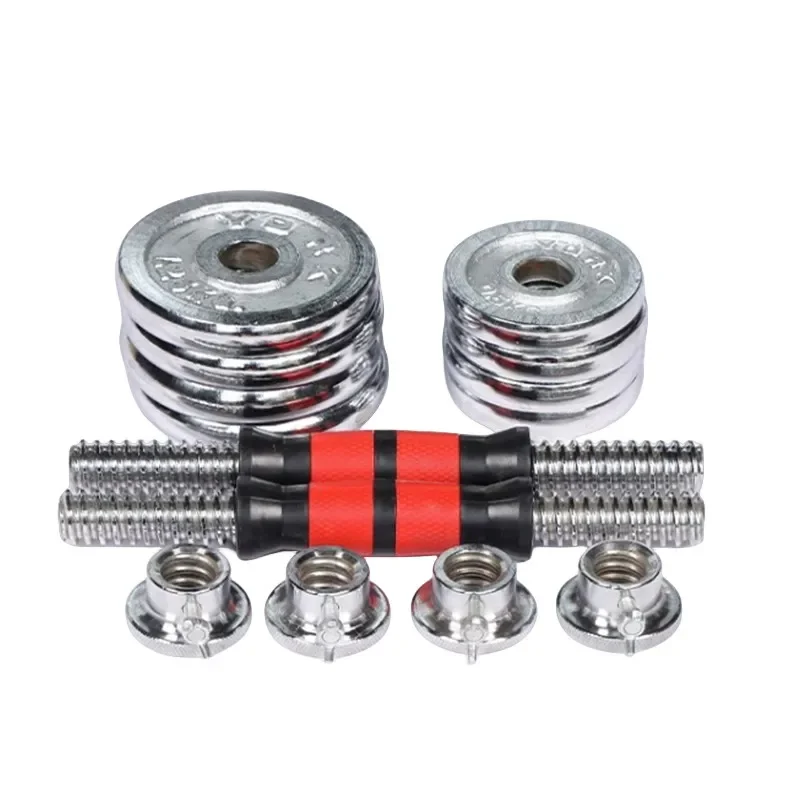 Dumbbell Male Fitness Home Equipment Female Adjustable Weight Set Solid Iron 10kg Dumbbell Electroplated Barbell