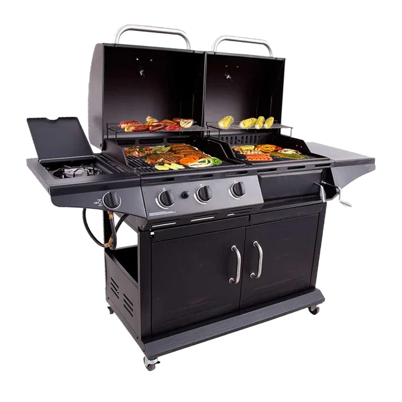 Gas-carbon dual-purpose courtyard barbecue grill household