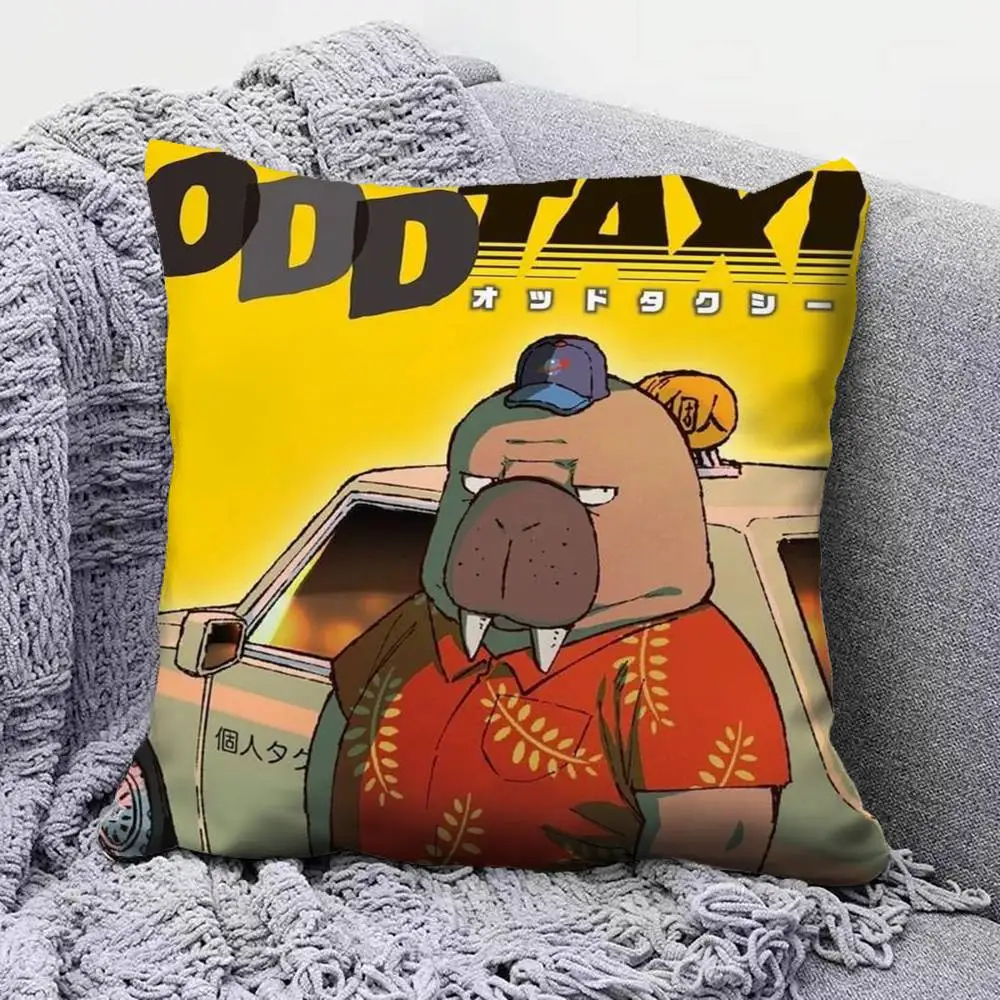 Odd Taxi Anime  Pillow Covers, Home Sofa Cushion Covers and Aecorative Custom