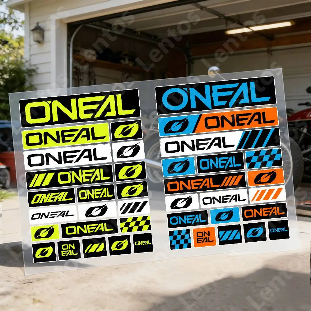 O-O'-N-eal Waterproof Reflective Motorbike Stickers Easy Peel Removable Decals For Motorcycle Car
