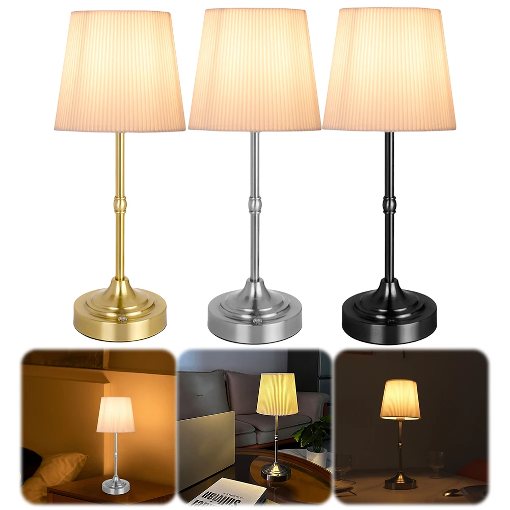 โคมไฟตั้งโต๊ะ LED โมเดิร์นไฟอ่านหนังสือระบบควบคุมแบบสัมผัส Simple Sleeping Light WARM Light ความงาม Night Light สําหรับห้องนอน Study Room