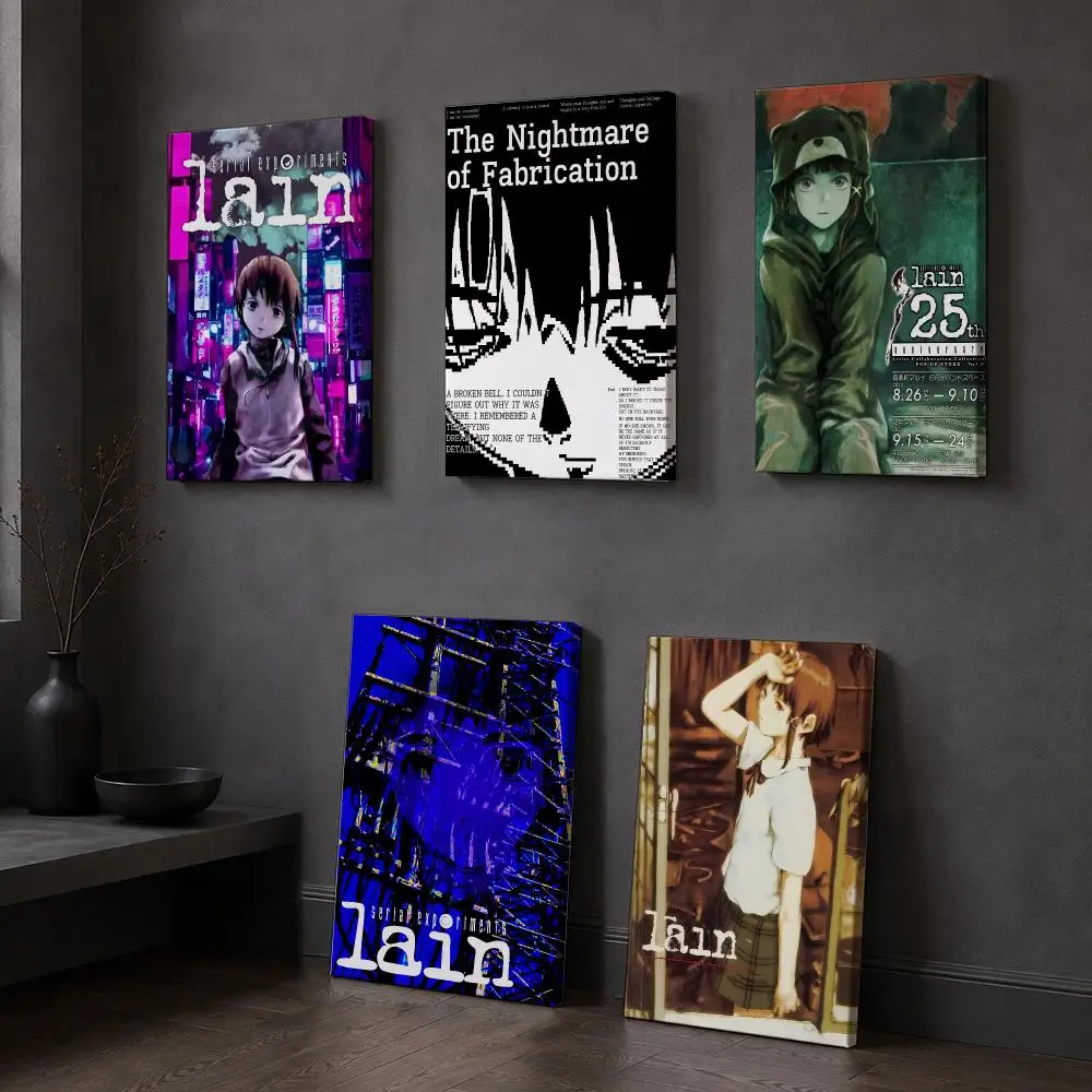 Tableau mural encadré Anime S-Serial Experiments Lain, impression sur toile moderne, décoration intérieure, affiche pour salon