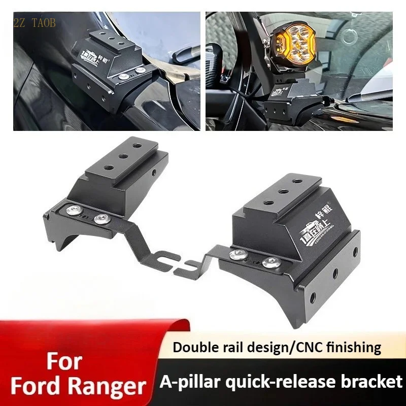 Fit For Ford Ranger A-pillar LED Spotlight Assisted Expansion Quick Release Fixed Light Holder Modified Dual Light Bracket
