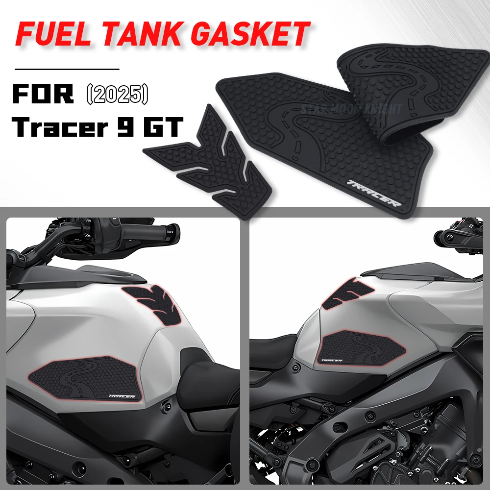 

Motorcycle TRACER 9 Anti-slip Side Tank Protector Stickers Rubber Pads For YAMAHA Tracer 9GT 9 GT 2025 Fuel Tank Pad