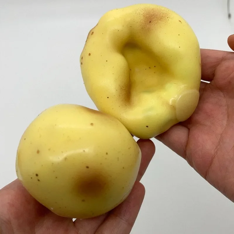 Knuspriger, weicher Kartoffel-Stressball, Fidget-Spielzeug, knusprige Kartoffel-Quetschbälle, handgefertigte runde Blöcke, gefüllt, ASMR für Erwachsene – Detail 6
