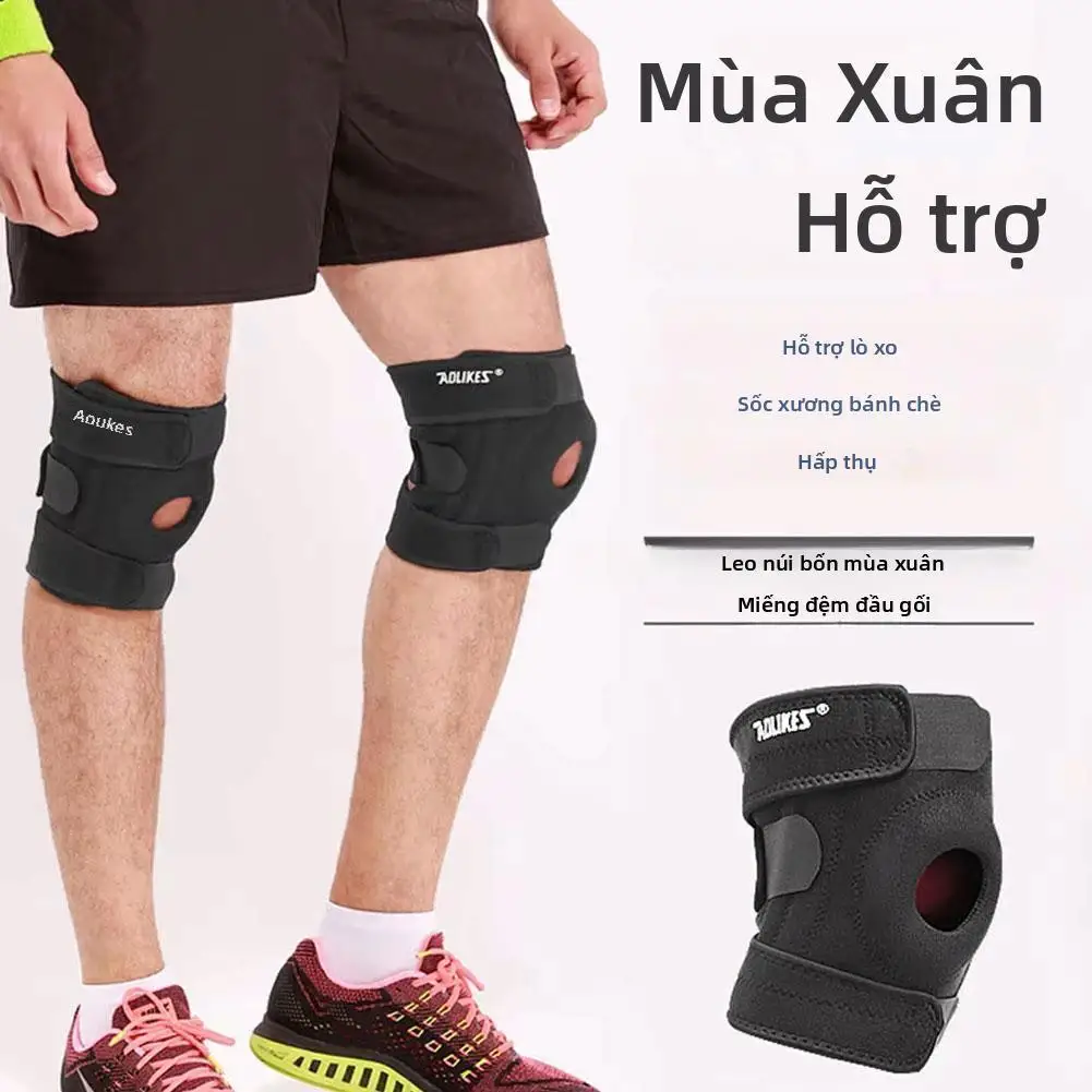

Adjustable Elastic Knee Support Brace Kneepad Patella Knee Pads Hole Sports Kneepad Safety Guard Strap For Running
